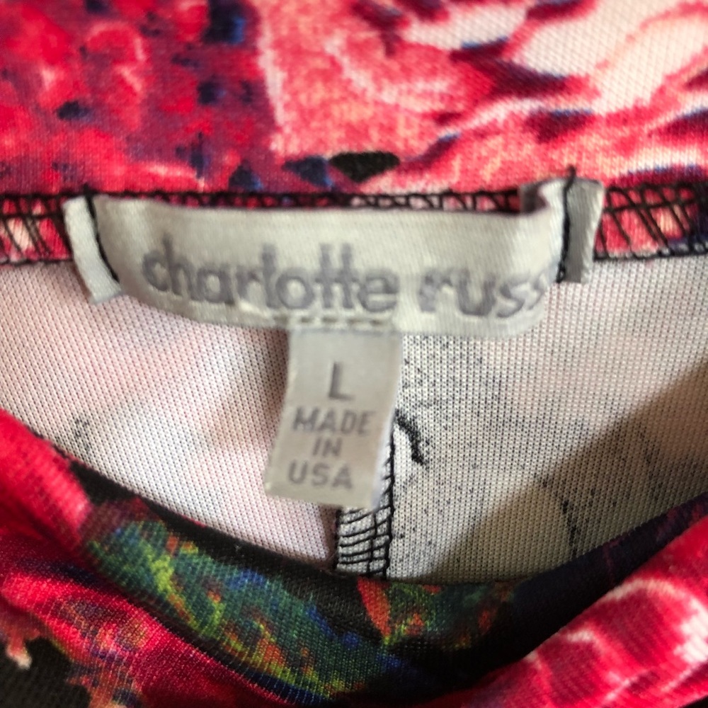 CHARLOTTE RUSSE skater floral printed skirt - Picture 2 of 2